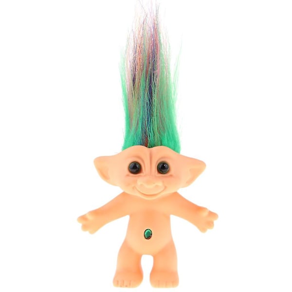Delikat Naken Lycko-Troll Docka Mini Actionfigurer Leksakssamlingar Färgstark (C)