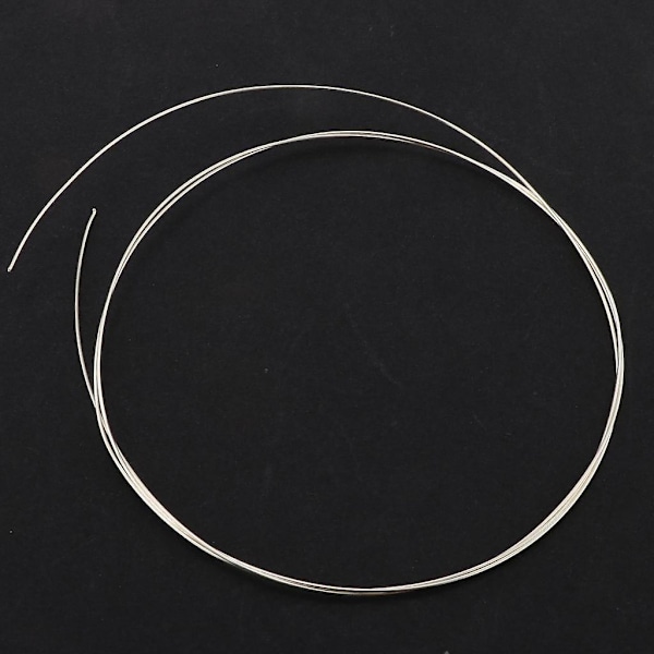 Meter 925 Sølvtråd 0,8/1mm Perletråd Charm Smykkefund 0,8mm