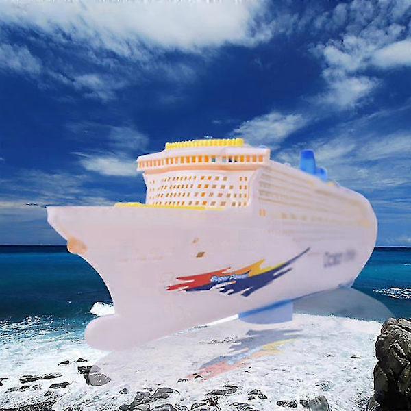 Elektrisk Oceanliner Kryssningsfartyg Leksak Blinkande Musikalisk Barn Pedagogisk Modell