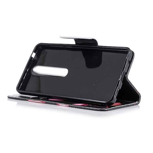 Til Nokia 6.1 (5,5-tommer) Mønstret PU Læder Stand Mobiltelefon Cover Mønster I6(FCC)