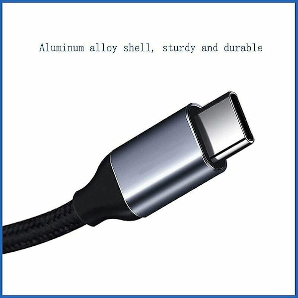 USB-C Aux-kabel, Typ C hane till 3,5 mm hane-adapter, ljudförlängning för bilradio, högtalare, hörlurar Samsung Galaxy S21 S20 Ultra S20+ Plus 5G,