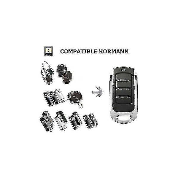 Allotech Hor4 Fjernbetjening Kompatibel med Hormann Hsm2 868, hsm4 868, Hormann Hs1 868, hs2 868, hs4 868 (hs)