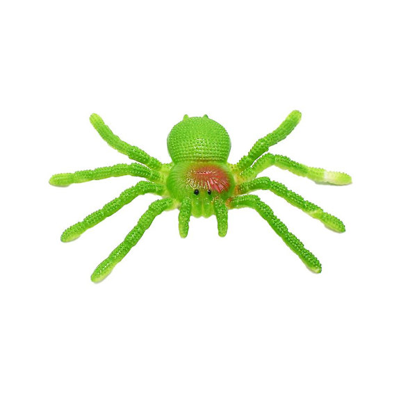 15cm 6\" Falsk Spindelformad Gummileksak för Barn Halloweenpresent[C] Green