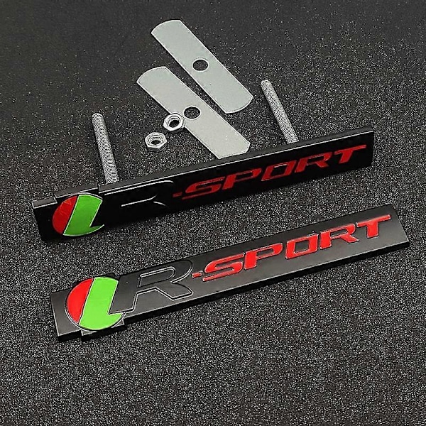 3D Metallinen R Sport -merkki auton etusäleikköön, takaluukkuun, lokasuojaan, tarra Jaguar R Xj F Pace Xe Xf R Sport -tarvikeille (FCC)