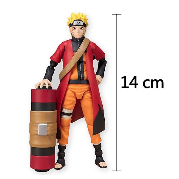 Anime Uzumaki Naruto Actionfigur Ansigtsforandring Figur Movable Led Cool Legetøj