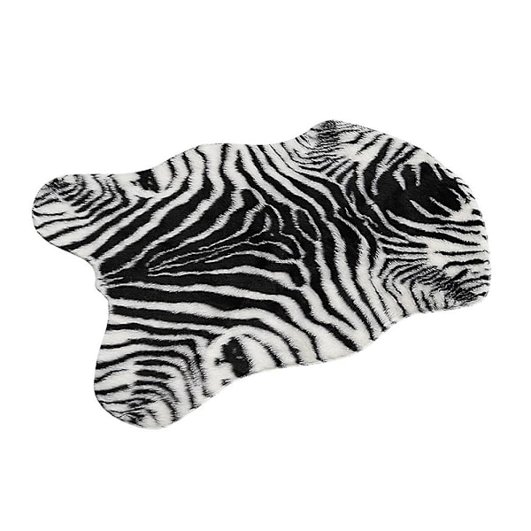Inomhusdörrmatta Djurtryck Matta Inomhus Area Matta Faux Skin Matta Zebra Golvmatta Golvmatta