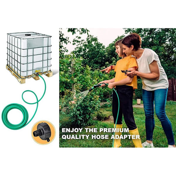 4 st IBC-behållare Adapter 275 330 IBC-adapter Fint gäng 2 tum NPS Vattentank Trädgårdsslang Adapter Koppling