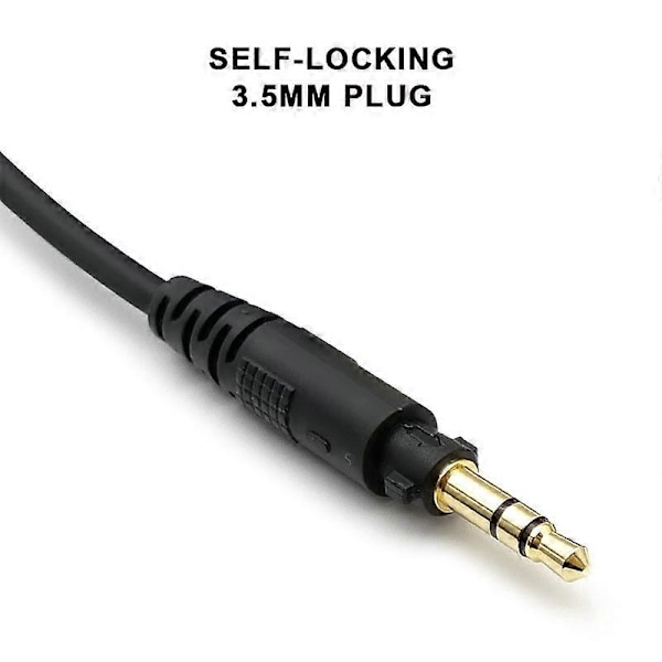 2M For Panasonic EAH-DJ1200 Hodetelefonkabler Lydkabel Skjøteledninger (C)