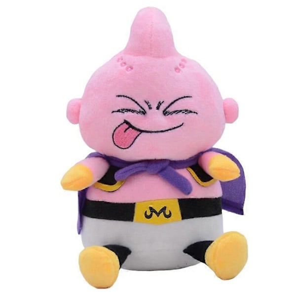 20cm Dragon Ball Z Majin Buu Plyschleksak Kawaii Söt Anime Cartoon Squint Tongue Fylld Plyschdocka Rum Dekoration Leksaker Barnpresent