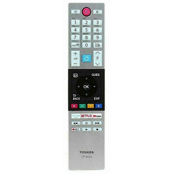 Ny CT-8543 Fjärrkontroll för Toshiba Netflix TV 40L2863DG 32W2863DG 43V5863DG (FCC)