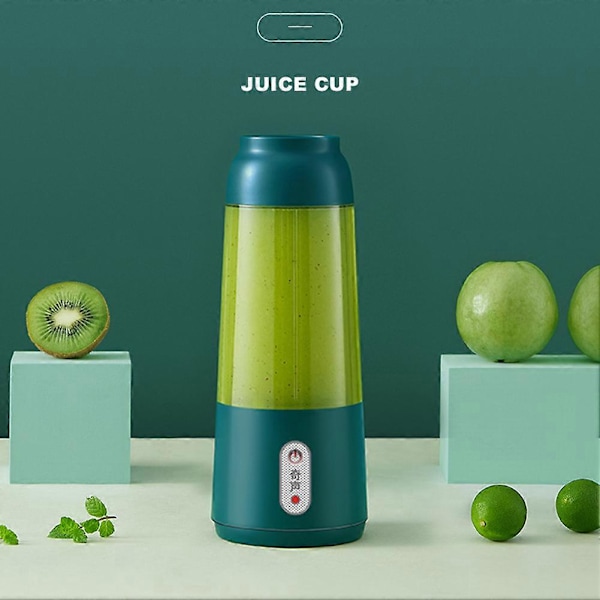 Bærbar Blender Personlig Størrelse Juicer Kopp for Smoothies Shakes USB Oppladbar Frukt Miksemaskin for Sport Reise Utendørs (C)