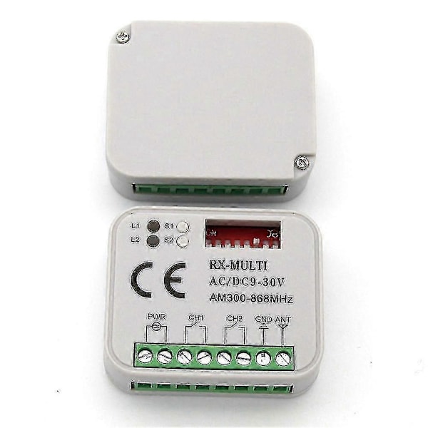 Garageportens Fjärrkontrollmottagare 433 868mhz Rx Multi 300-900mhz Ac/dc 9-30v Mottagare Med Fjärrkontroll