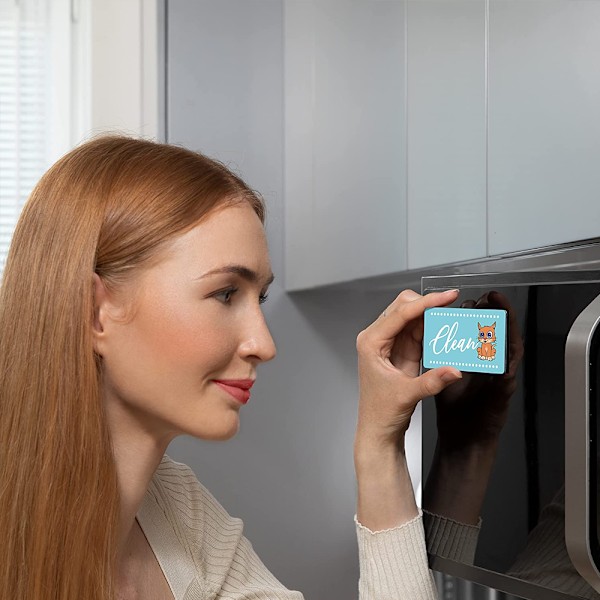 Ren Smutsig Diskmaskin Magnet, Vändbar Diskmaskinsskylt (C)