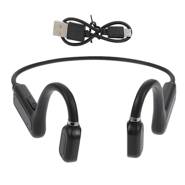 Trådløse ørepropper Trådløse ørepropper Trådløs tilkobling Hodetelefon Trådløs øretelefon Trådløst hodesett Black 13X11X4CM