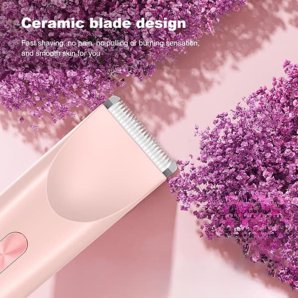 Kvinders Elektrisk Hårfjerner Bikini Trimmer 2-i-1 Rosa Model[C] Pink