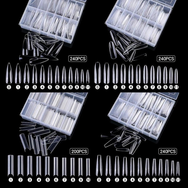 Negle-salong Ytelse Transparent Farge Spiss Oval Rørform Trapes[C] Water pipe