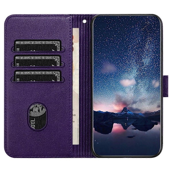 Plånboksfodral för Samsung Galaxy A41 (Global Version) - Skyddande Telefonfodral med Stativ Purple