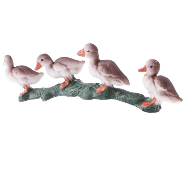 Simuleringsdjur Modell Actionfigurer Leksak Present Gråa Ankor (C)