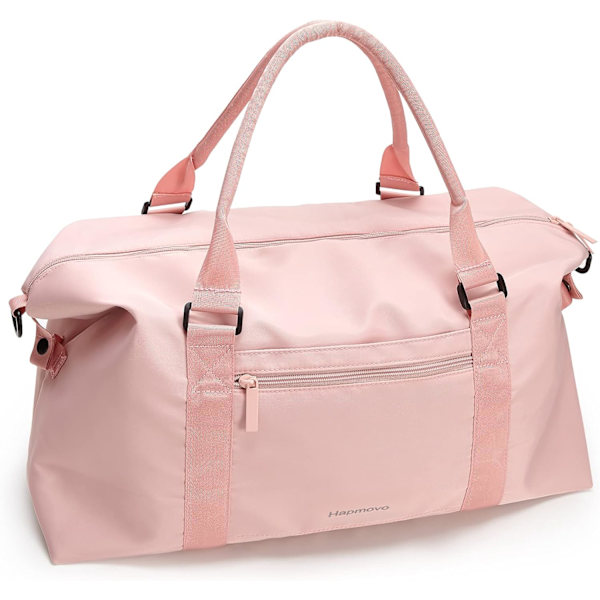 Weekendvesker for kvinner Vanntette Reise Duffelvesker Over natten Carry On Bag Treningsveske med Våt Lomme og Trolley Sleeve