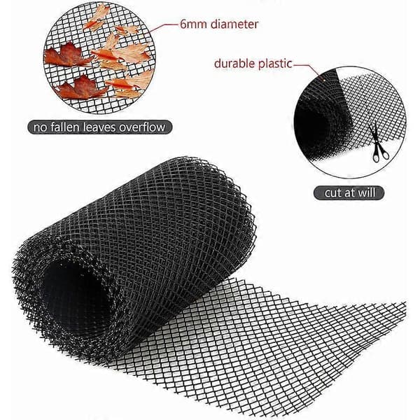 Pack galler 18 800 cm Plast Gutter Skydd Nät Skyddsblad Täcka Nät Gutter Nät, 18800cm