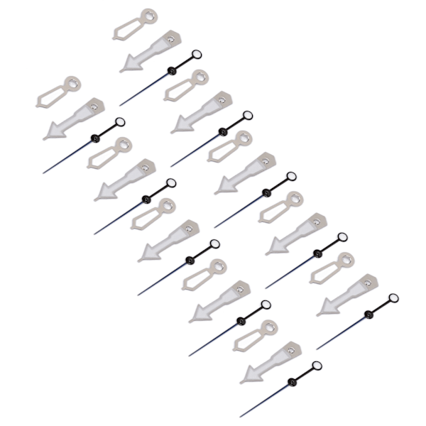 10 Set Urvisarvisdelar Luminous Metall Exklusiv Bärbar Snygg Urverk Visare för NH35A Typ 2[C]