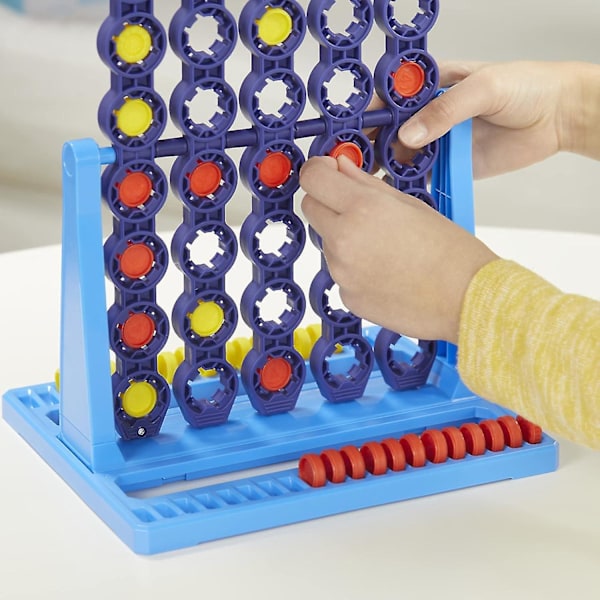 Connect 4 Spin Spil Sæt Traditionelt Familiemoro Brætspil Strategi Legetøj Til Børn