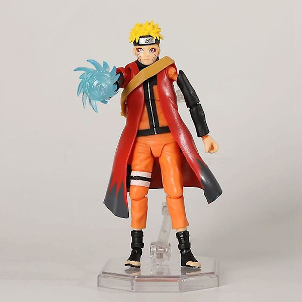 Anime Uzumaki Naruto Actionfigur Ansigtsforandring Figur Movable Led Cool Legetøj