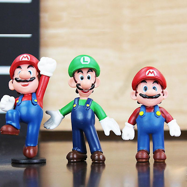 18 stk. Mini Super Mario Figurer Super Mario Bros Yoshi Daisy Princess Pvc Actionfigurer