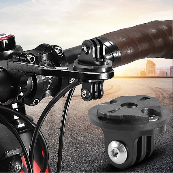 Cykeldatorhållare Bas Cykel Kamerafäste Hållare Adapter Aluminiumlegering Cykel Kameralampa Fäste för Garmin Gopro I6(FCC)
