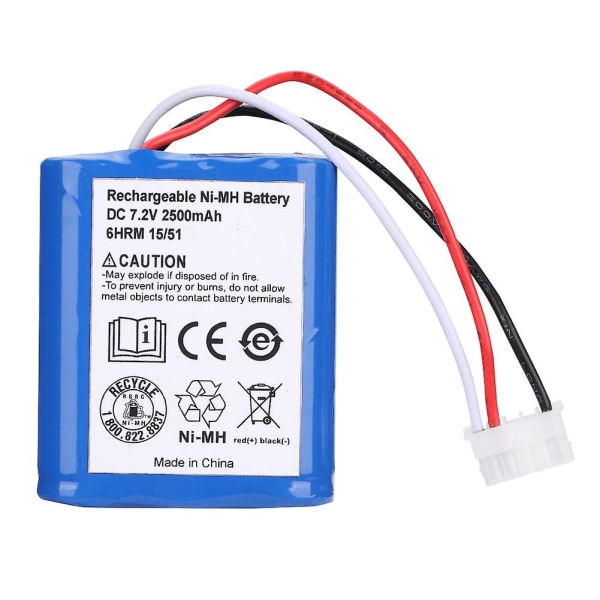 7,2 Volt 2,5Ah 2500mAh NiMH Oppladbart Batteri for iRobot Roomba Braava 380 380T Høy Kvalitet