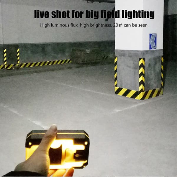 Multifunksjonell ABS LED arbeidslampe med 3 moduser for camping og utendørs bruk