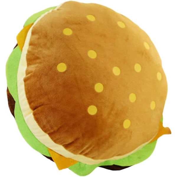 Matkastkudde Plysch Stor Hamburger 30cm Mjuk Soffa Kudde Kudde Barn Barn Vän