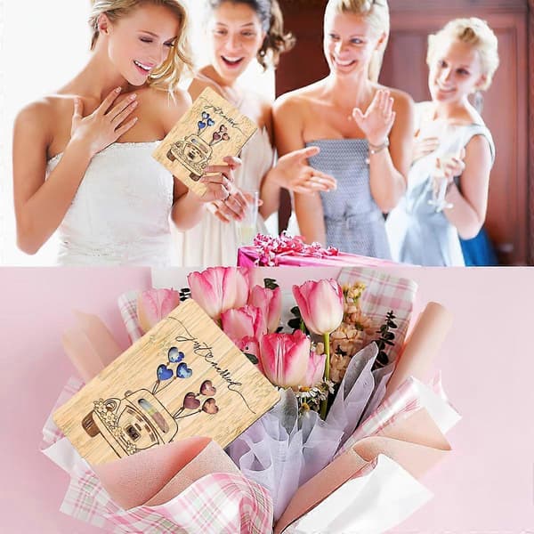1 bröllopskort för bil - kuvertförpackning