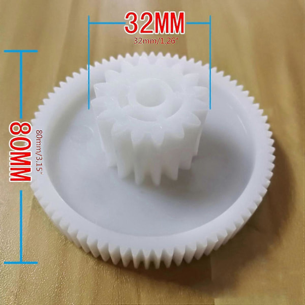 3 stk./sæt Kødhakker Plastgear Husholdnings Pølsestopper Chili Processor Udskiftningsgear Gea-HP