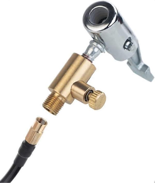 Bildekkpumpe, luftpumpe, luftchuck dekkventilkontakt, adapter, bilventil, spakplugg type 2[C]