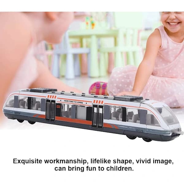 Legetøjstog Simulation Subway Model Legering Glidende Støbt Metal Køretøj