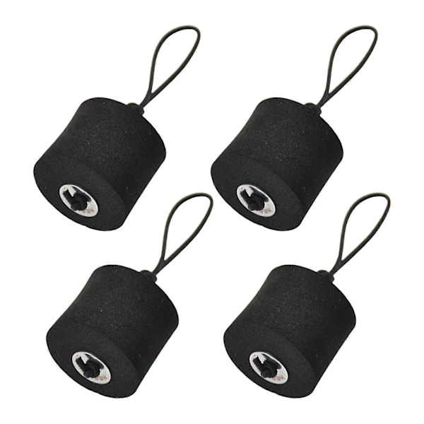 4-pack Universal Hög Elasticitet EVA Kajak Länshål Proppar Set, Kanoter Dräneringshål Propp med Dragsko L (C) S