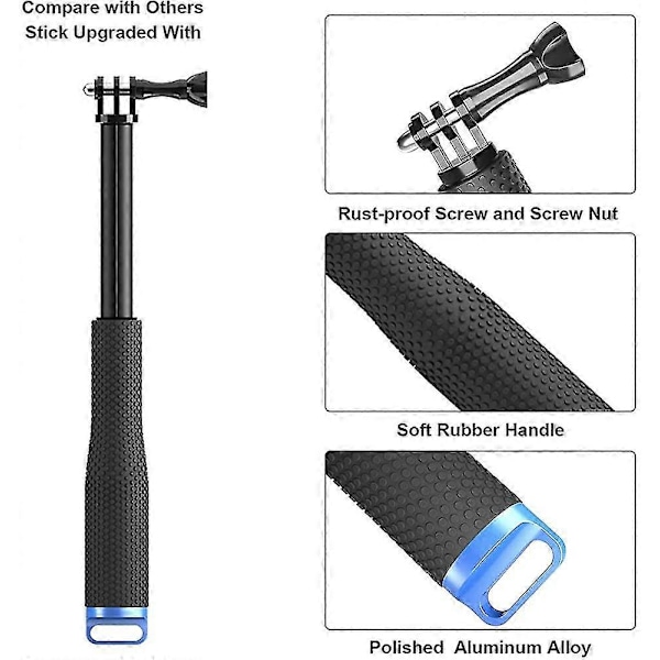 Udvidbar Monopod Selfie Stick Selfie Stick Til Gopro Hero 7 6 5, Session 5