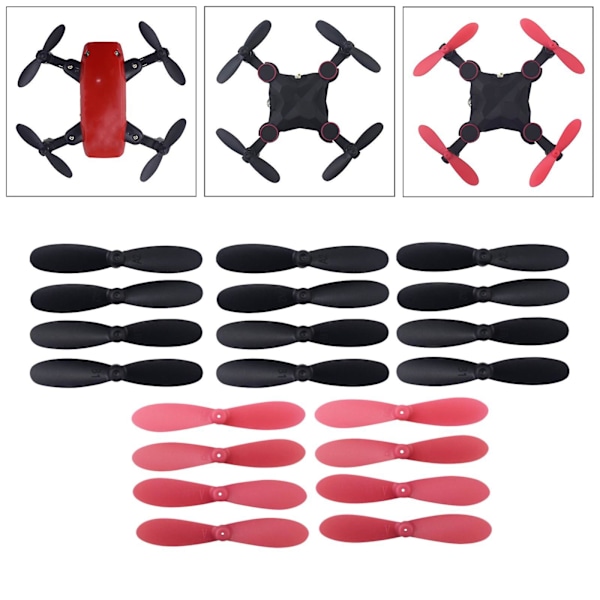 20 Stykker Mini Drone Propeller RC Drone Blad til HS190 RC Drone Model (C)