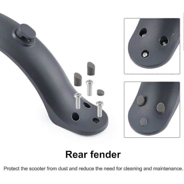 Bagagerum til Xiaomi M365/m365 Pro Scooter med skruer og skruelåg