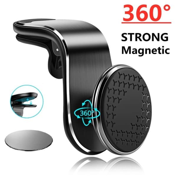 Magnetisk biltelefonhållare stativ luftventil magnet bilfäste