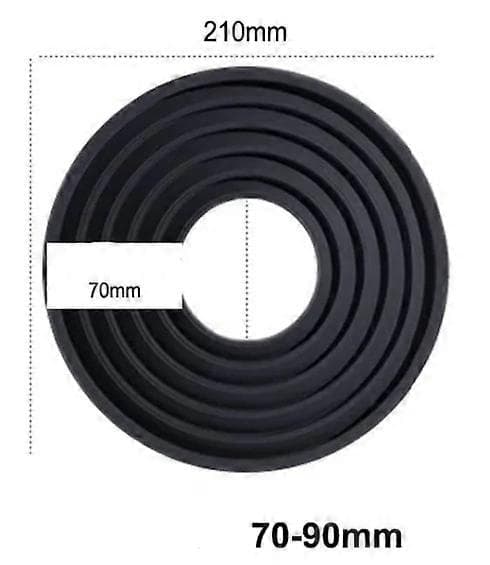 Silikon Linsehette for 70-90mm Diameter Linse Anti-Reflekterende Design