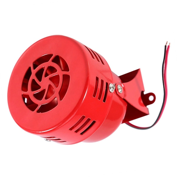 12V Elektrisk Bil Lastbil Motorcykel Driven Luftangreppssiren Horn Alarm Hög 50-tal Röd