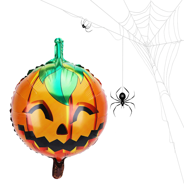 10-pak Halloween Dekoration Aluminium Græskar Ballon Fest Dekoration