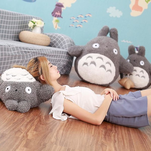 20-70 cm Jätte plysch Totoro Leksaker Tecknad Tonari Ingen Totoro plyschkudde Härliga fyllda dockor för barn Flickor Födelsedagspresenter 30cm