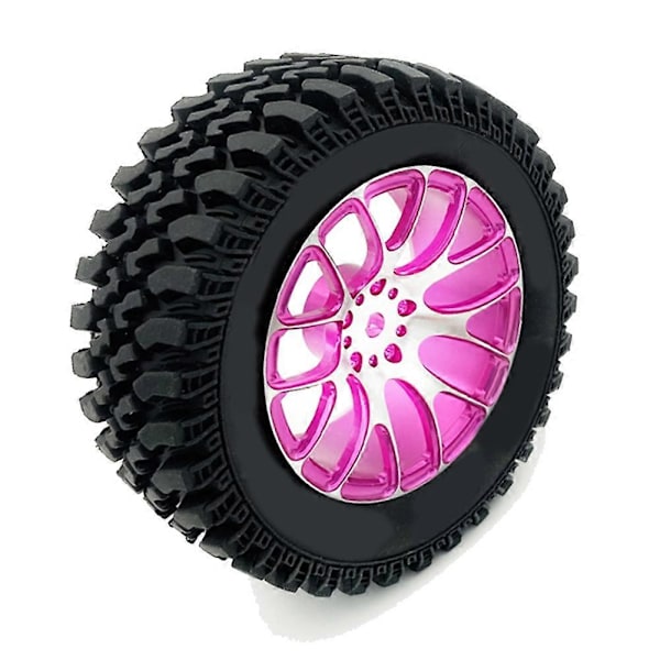 4 st Hjul Fälgar 52X26MM för Redcat Sakura TT02 MN86K 1/10 RC On-Road Bil, Pink