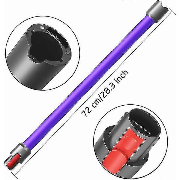 Ersättningsförlängningsrör för Dyson v11 V15 V10 V7 V8 Sladdlösa Dammsugare Aluminiumförlängning