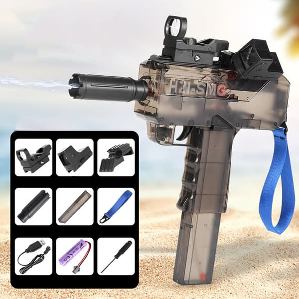 Vattenpistol för barn Sommarleksak Stor kapacitet Spray Vit[C] grey