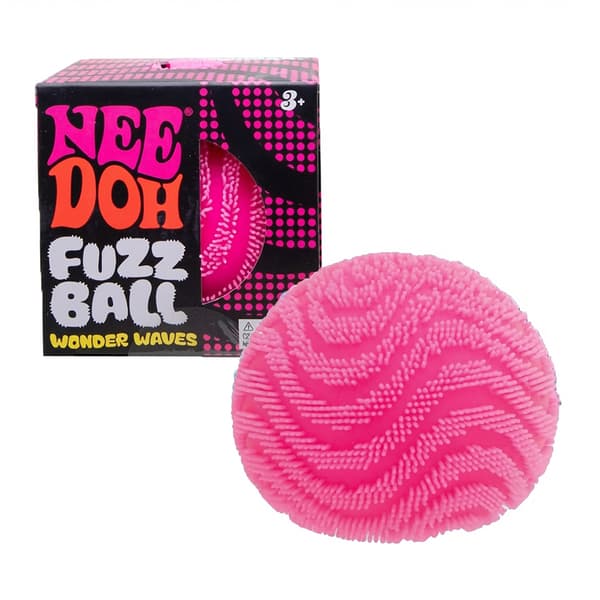 Fuzzy Fidget Leksaker för Barn Stresslindring Ångestboll 6-pack Pink