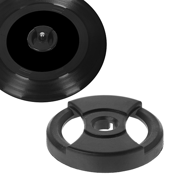 7 tums Vinyl Skiva Dome Bas 45 Adapter för 45 Varv/min Skivspelare Black